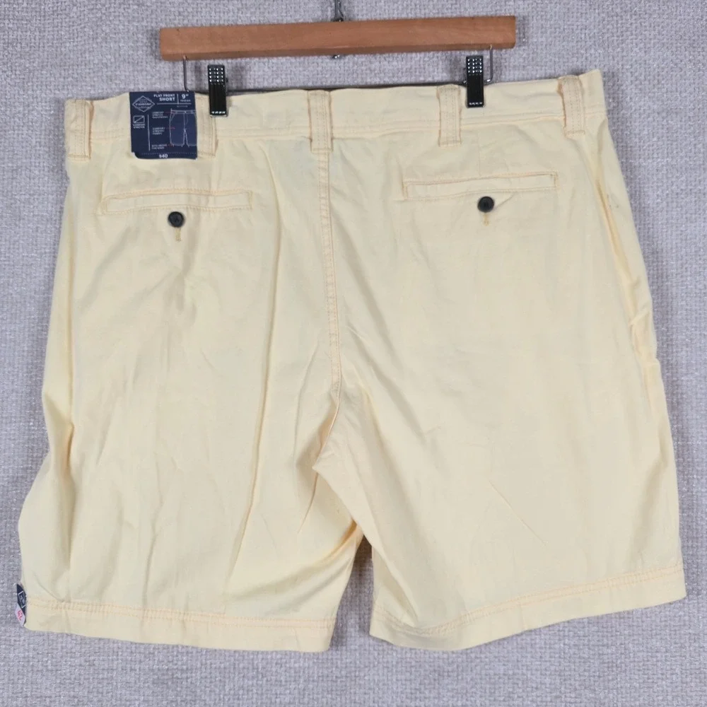 St Johns Bay‎ Mens 42 Yellow Anise Flat Front Shorts 9 Inseam *PLEASE READ*